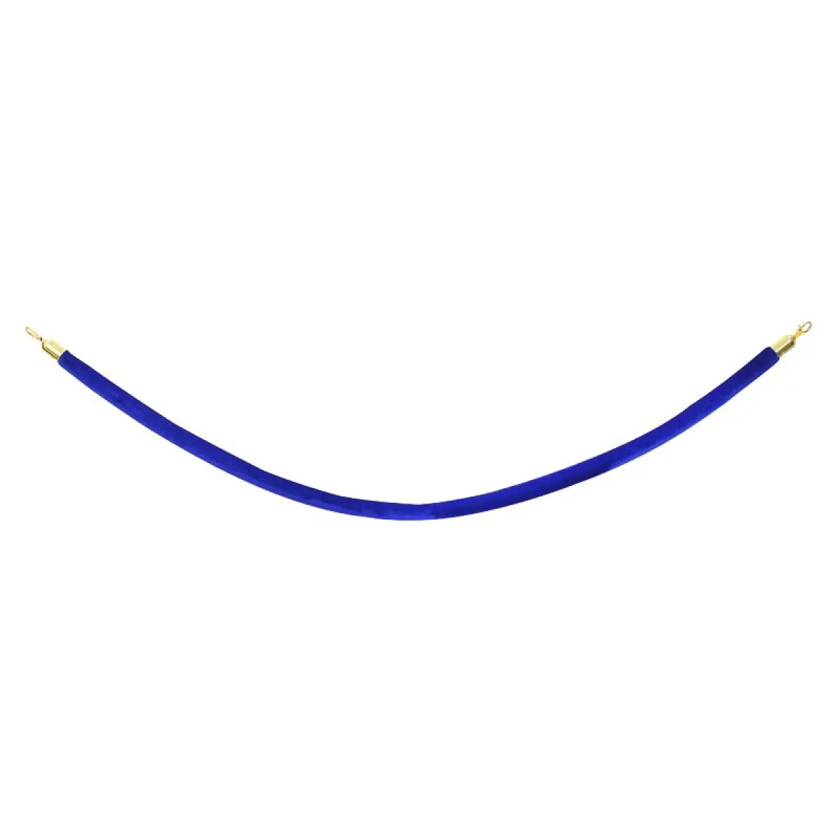 Gold Barrier Rope Blue Velvet - ELUM314B