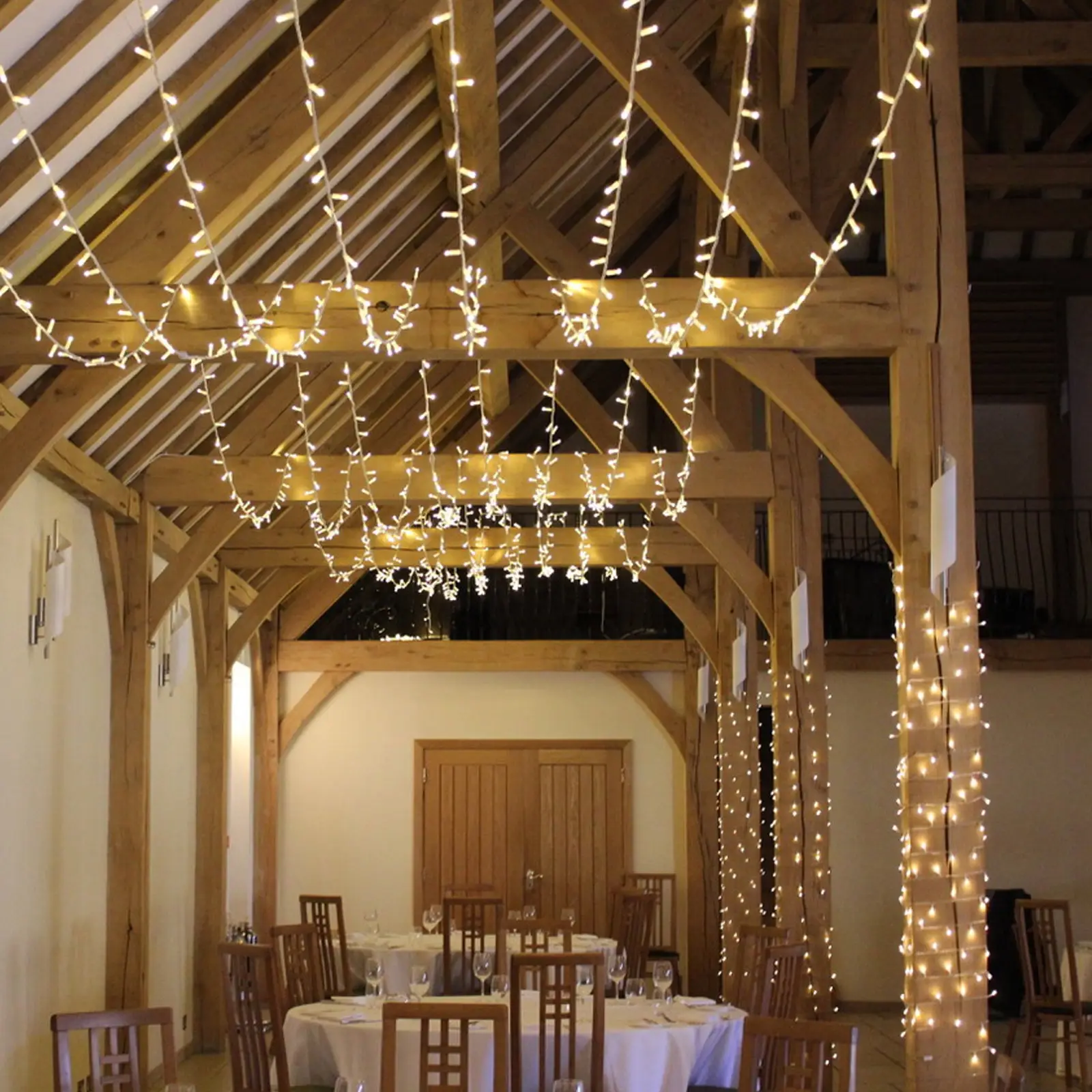 White Rubber Connectable Dimmable LED String Lights Warm White 20m - Image 4