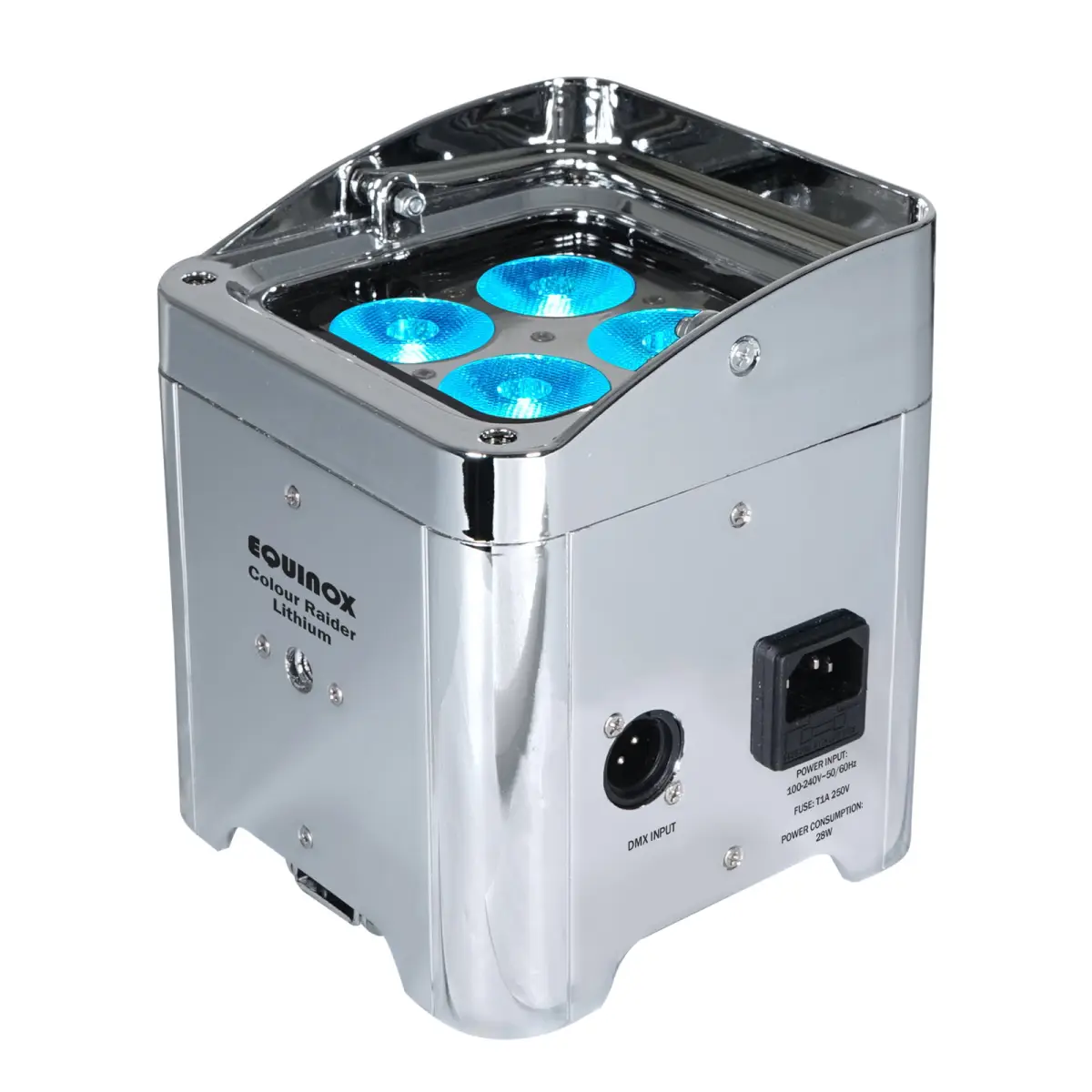 Colour Raider Lithium Battery Uplighter Pack (Chrome Housing) - EQLED039A