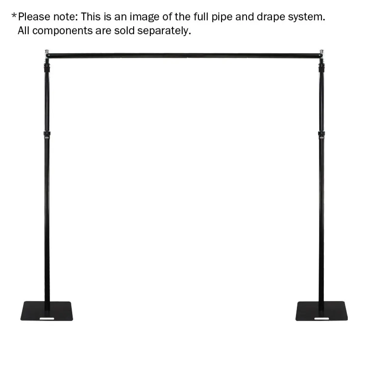 Pipe and Drape 2.1m - 3.6m Horizontal Cross Bar - EQLED302