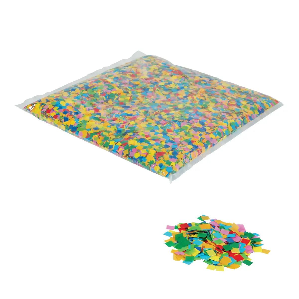 Loose Confetti 10 x 10mm - Multicoloured 1kg - EQLED410MU