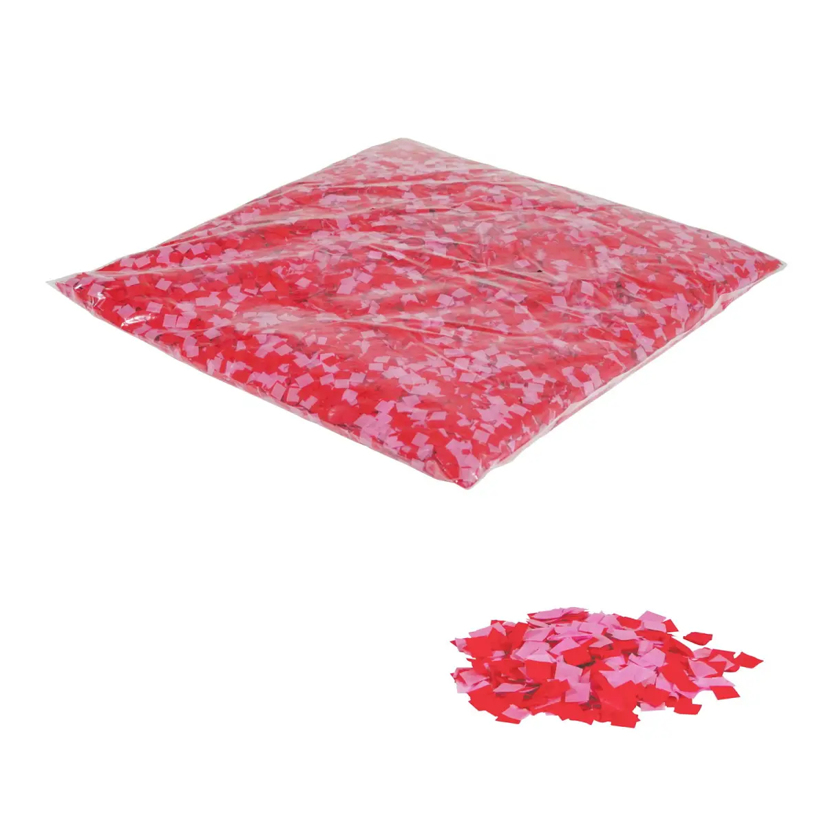 Loose Confetti 10 x 10mm - Pink and Red 1kg - EQLED410PR