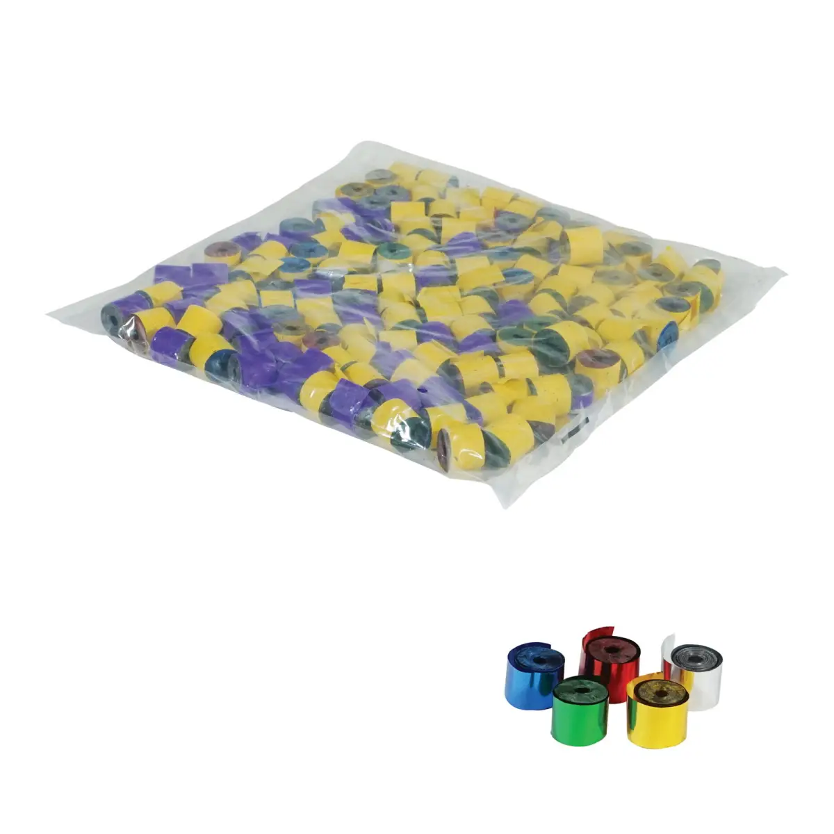Loose Streamers - Multicoloured Metallic 1kg - EQLED411MUM