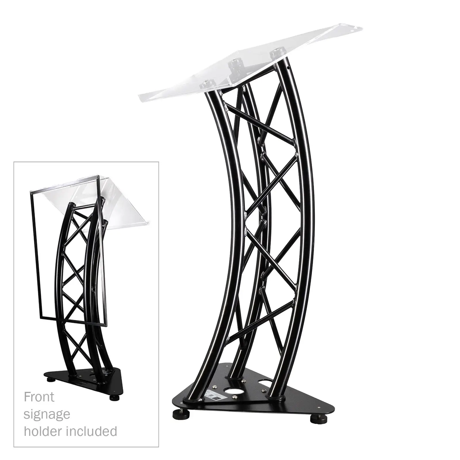 Truss Lectern Stage Black - Image 4