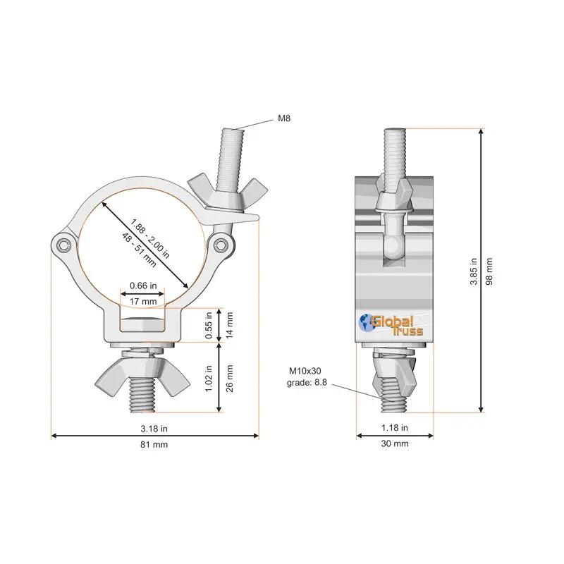 Narrow Half Coupler Black (812-B) - Image 2