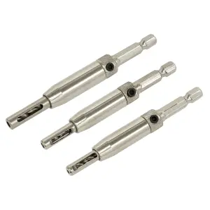 Self-Centring Chamfered Hinge Drill Set 3pc [AK3HD]
