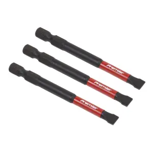 Premier Slotted Impact Power Tool Bits 6.5 x 75mm 3pc [AK8253]