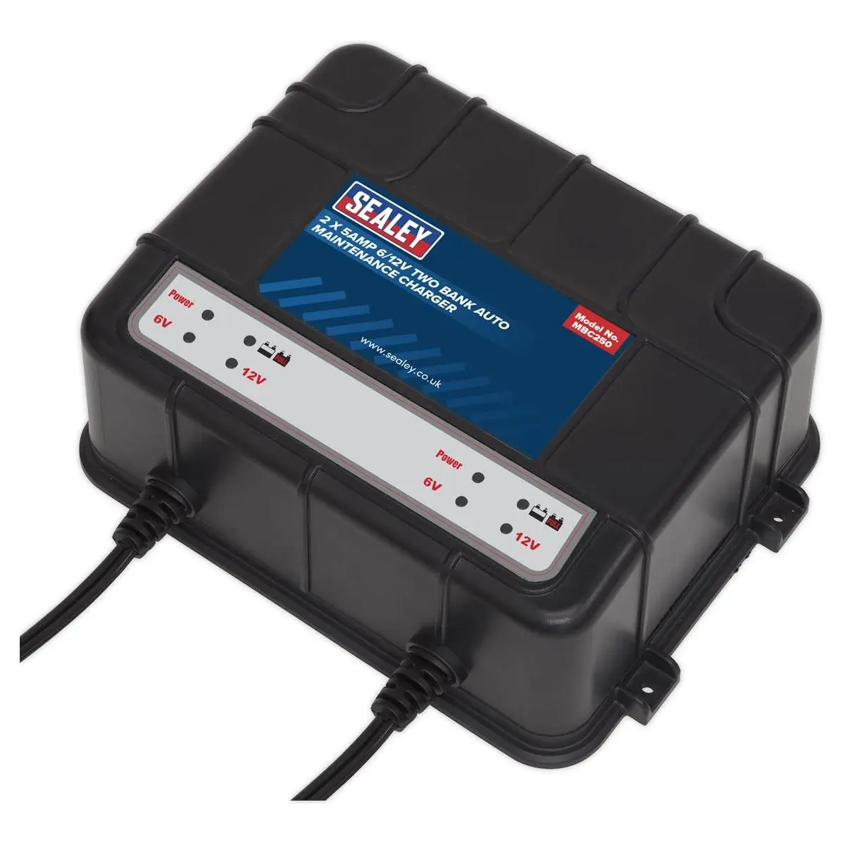 6/12V 2 Bank Auto Maintenance Charger 10A (2 x 5A)