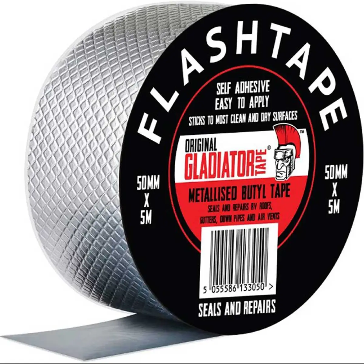 Metallised Butyl Tape - 50mm X 5m - Black | N1021-021219