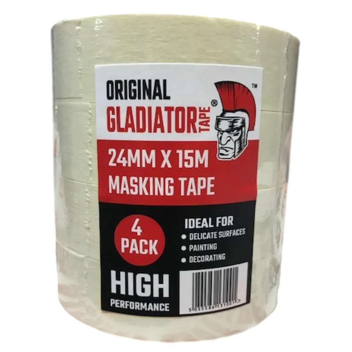 General Purpose Masking Tape - 24mm X 15m - Natural (Pack of 4) | N1021-017419