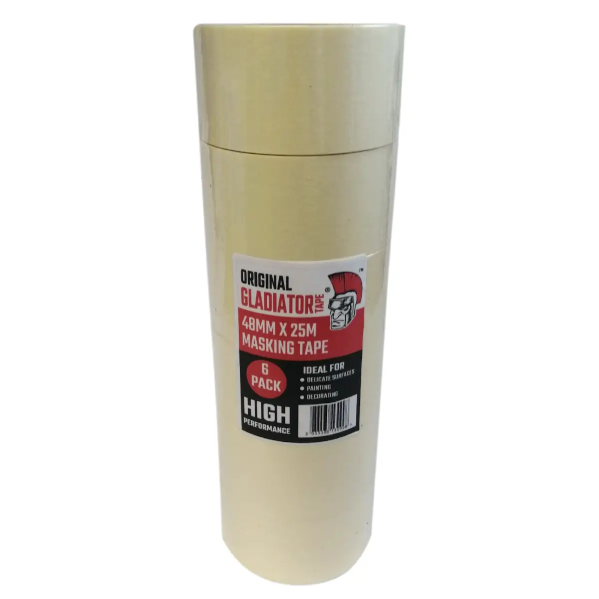 General Purpose Masking Tape - 48mm X 25m - Natural (Pack of 6) | N1021-012219