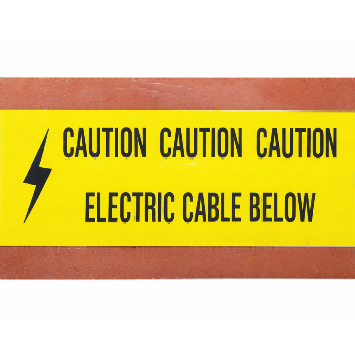 Underground Warning (Tile) Tape - 200mm x 40m - Electric Cable Yellow | N1RDTILE-ELE-2019