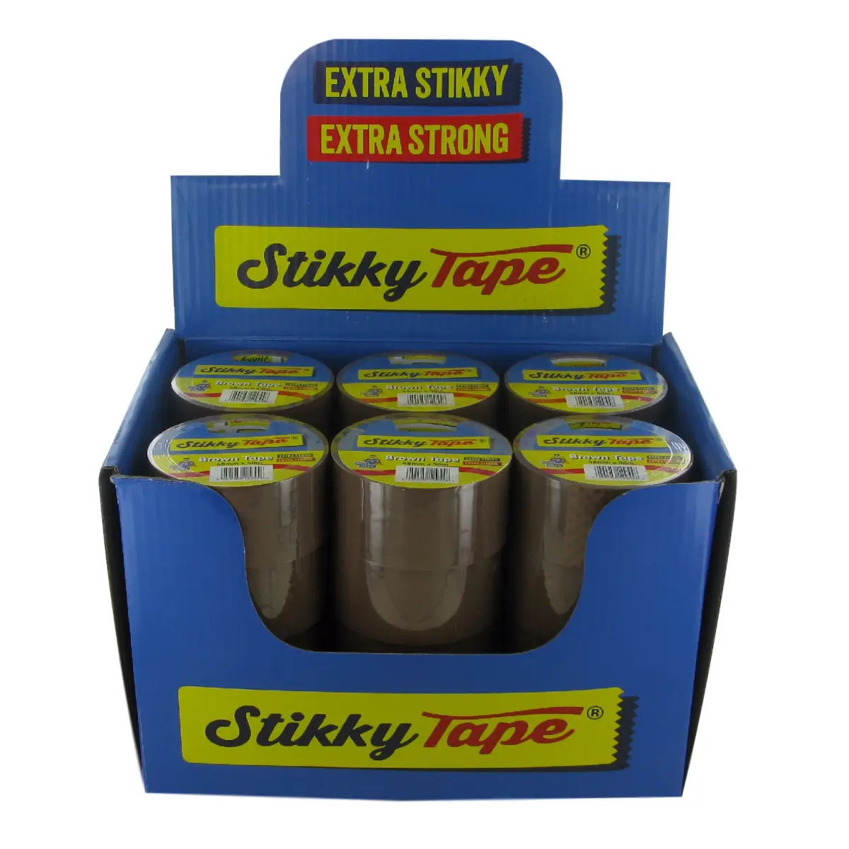 Acrylic Tape - 48mm x 50m - Brown (Pack of 6) | N1020-0012-00619