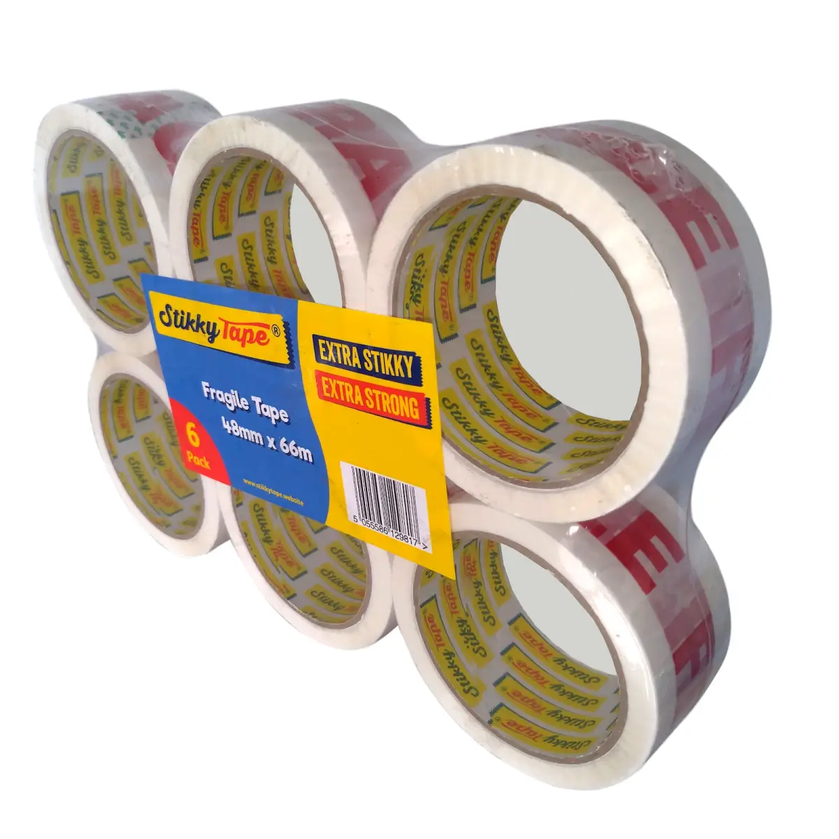 Acrylic Tape - 48mm x 50m - Fragile (Pack of 6) | N1020-0021-00619