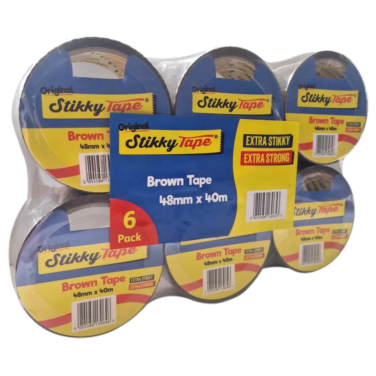 Acrylic Tape - 48mm x 40m - Brown (Pack of 6) | N1020-0055-00619