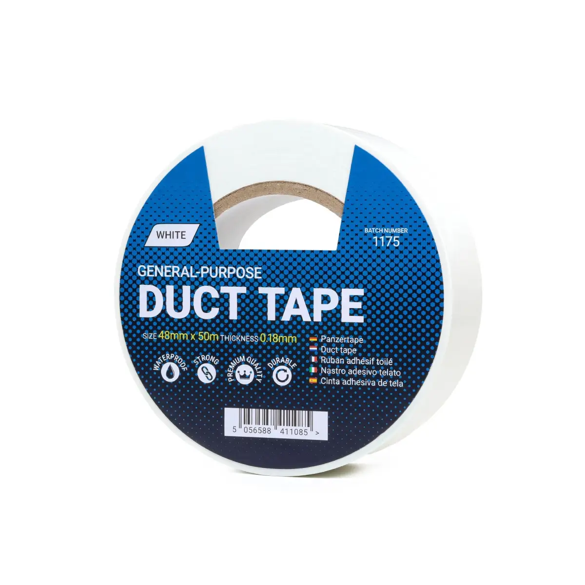 48mm x 50m White Duct Tape - 1 Roll | CDUCTWHITE