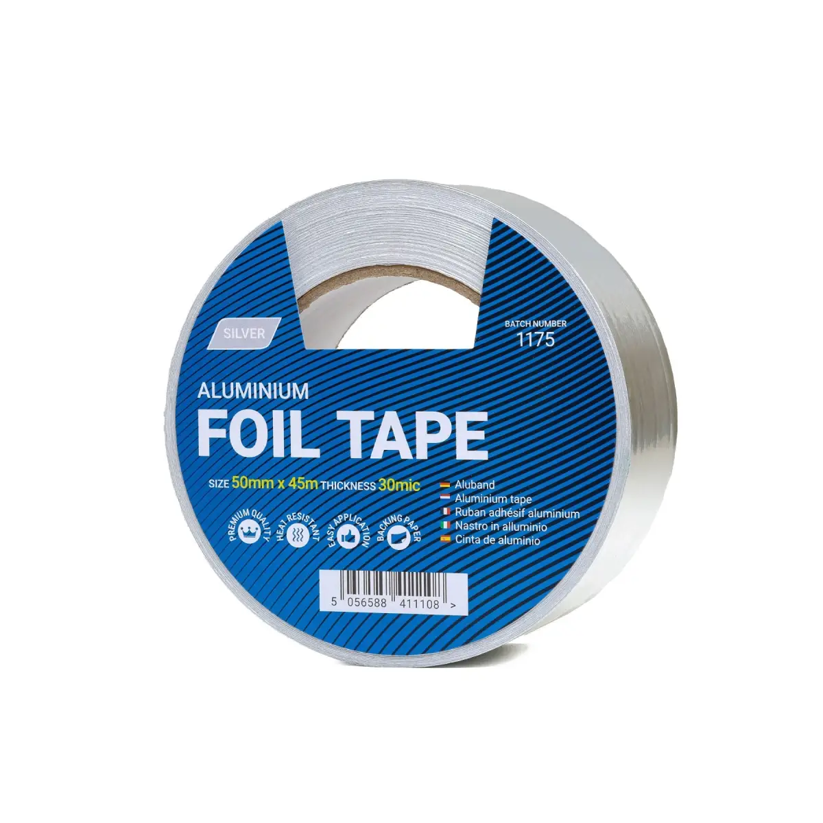 50mm x 45m Aluminium Foil Tape - 1 Roll | CFOIL50