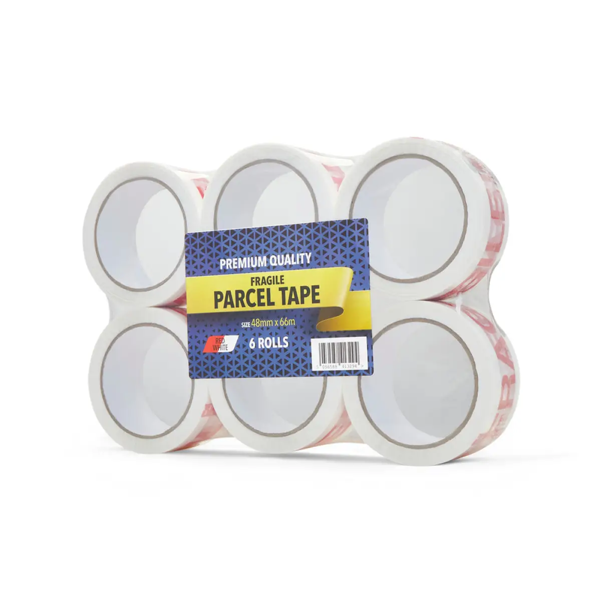 48mm x 66m Fragile Packing Tape - Pack of 6 | CFRAGILEPACK
