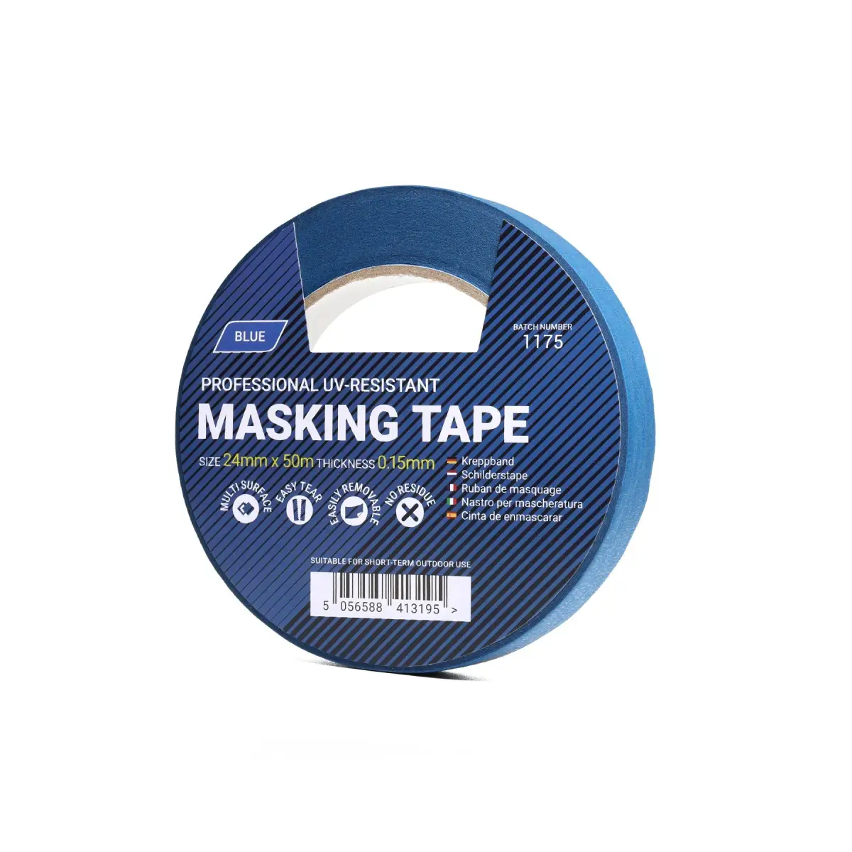 24mm x 50m Blue Masking Tape - 1 Roll | CMASK24BLUE