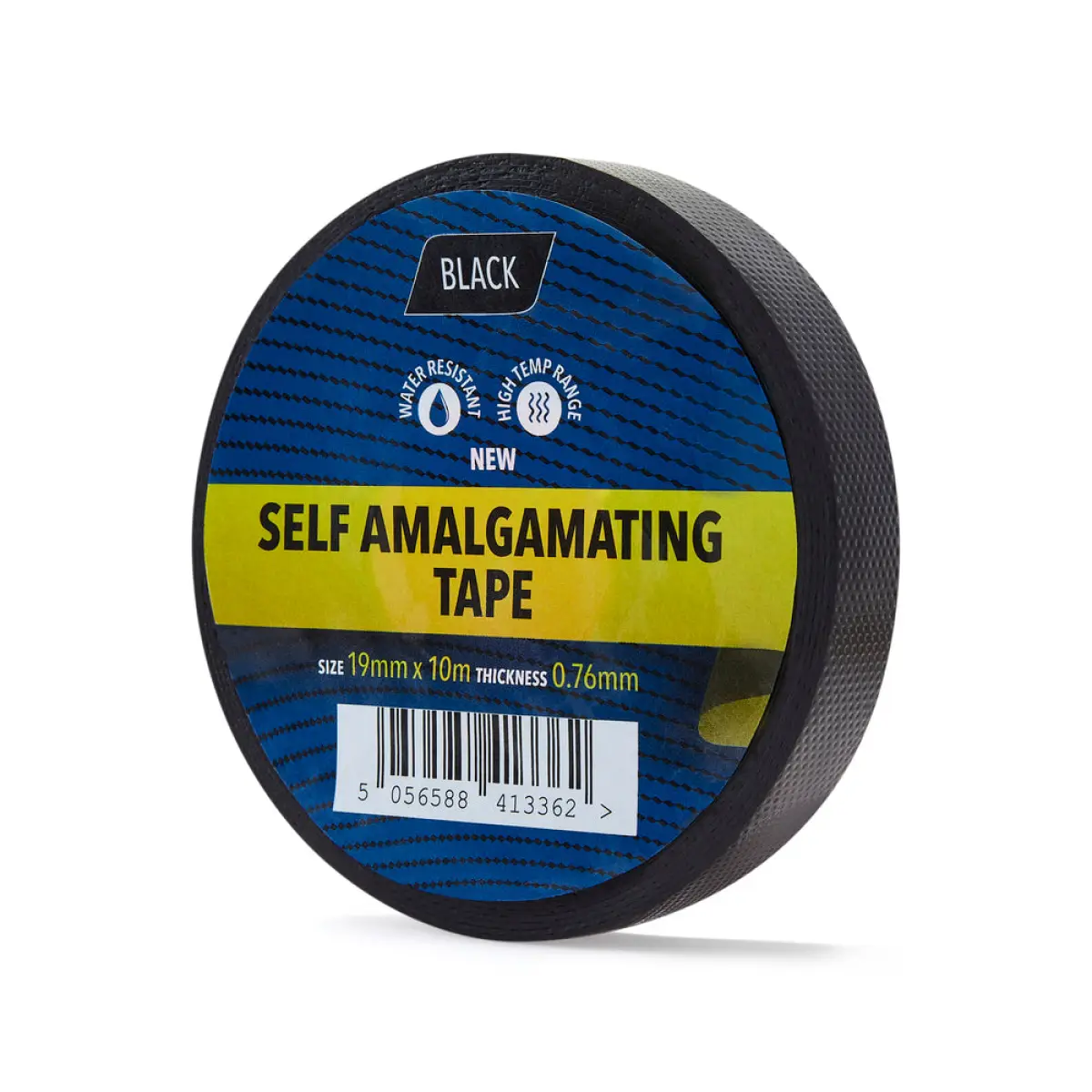 19mm x 10m Black Self Amalgamating Tape (25KV) - 1 Roll | CSELFA1910
