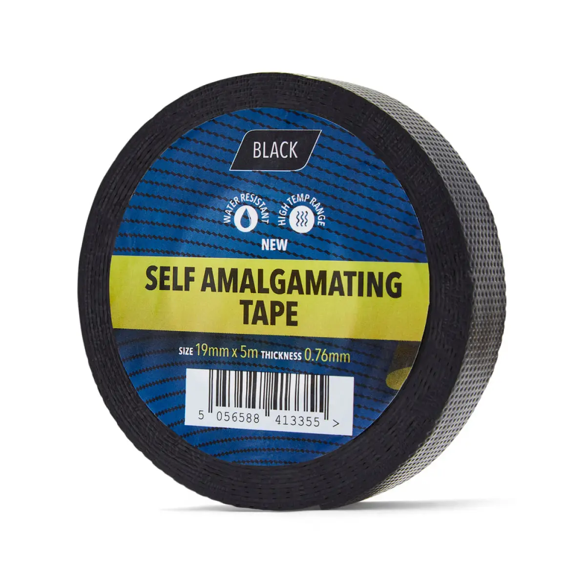 19mm x 5m Black Self Amalgamating Tape (25KV) - 1 Roll | CSELFA195
