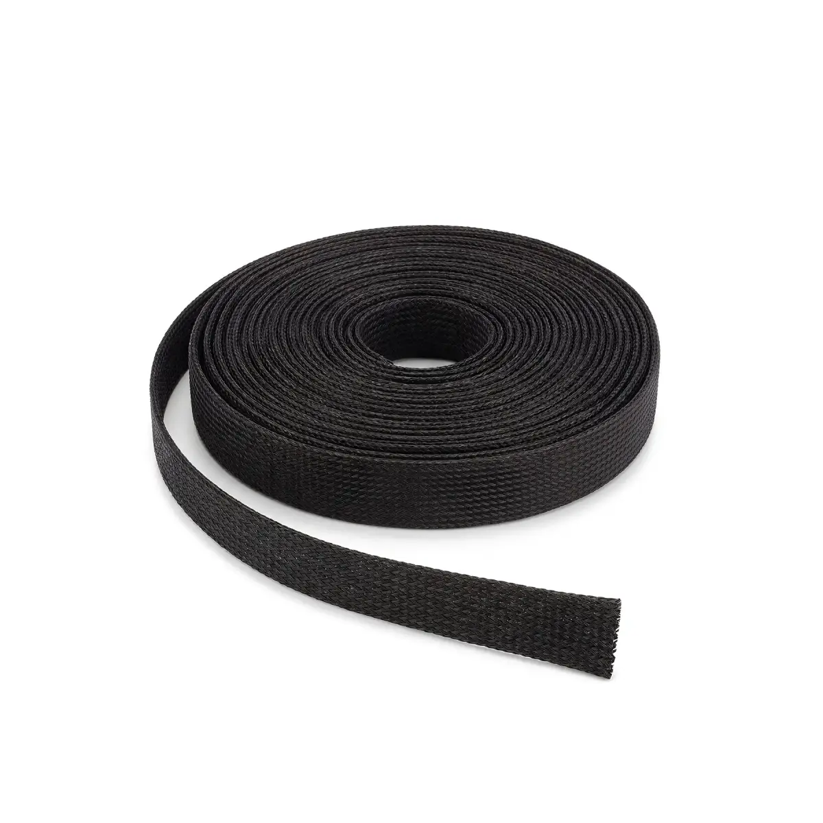 8mm Black Expandable Braided Sleeve - 100M Reel | CEBS8B