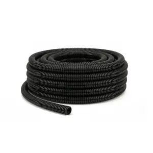 9mm Black Split Polypropylene Conduit - 100M Roll | CSC9.0BLACK
