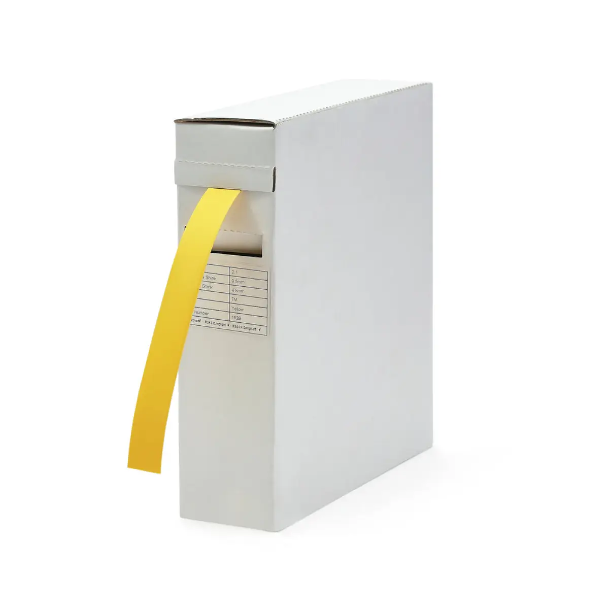 2:1 Yellow Heatshrink Tubing Mini Reel 9.5mm - 7M Roll | CHSMR9.5YELLOW