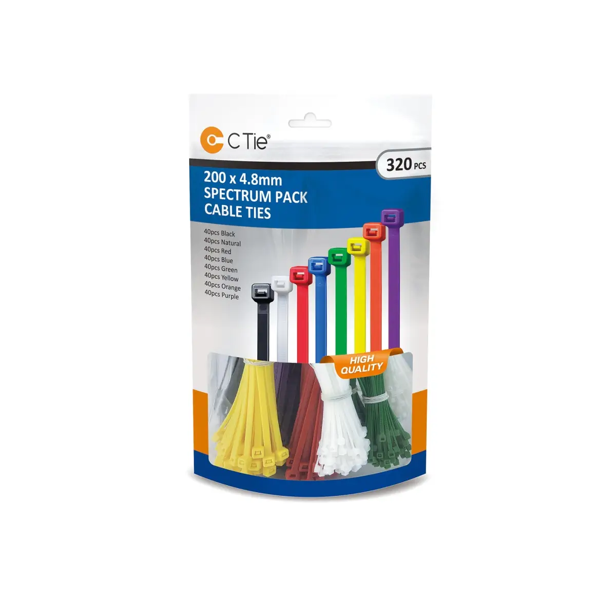 Spectrum Pack - 200 x 4.8mm Assorted Colours - 1 Pack | C20048SP