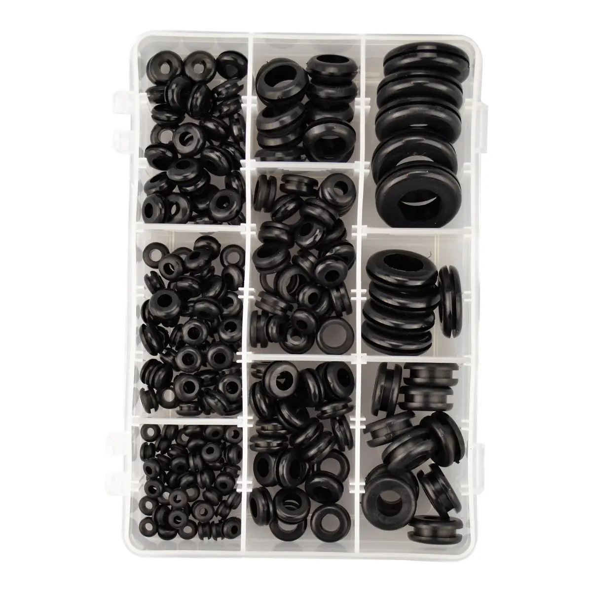 Open Rubber Grommet Assortment Kit - 210pcs Total | GK1