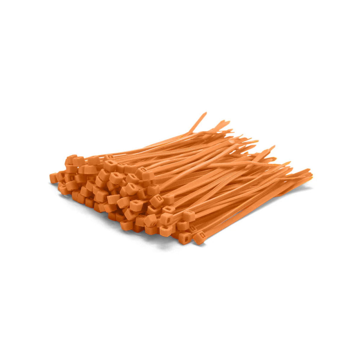 100 x 2.5mm Orange Cable Ties - Pack of 100 | C10025ORANGE
