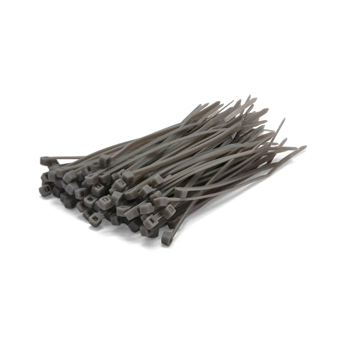 Grey Cable Ties - Pack of 100 - 370 x 7.6mm | C37076SILVER
