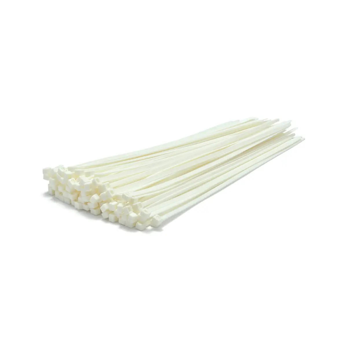 370 x 7.6mm White UL94-V0 Cable Ties - Pack of 100 | C37076V0