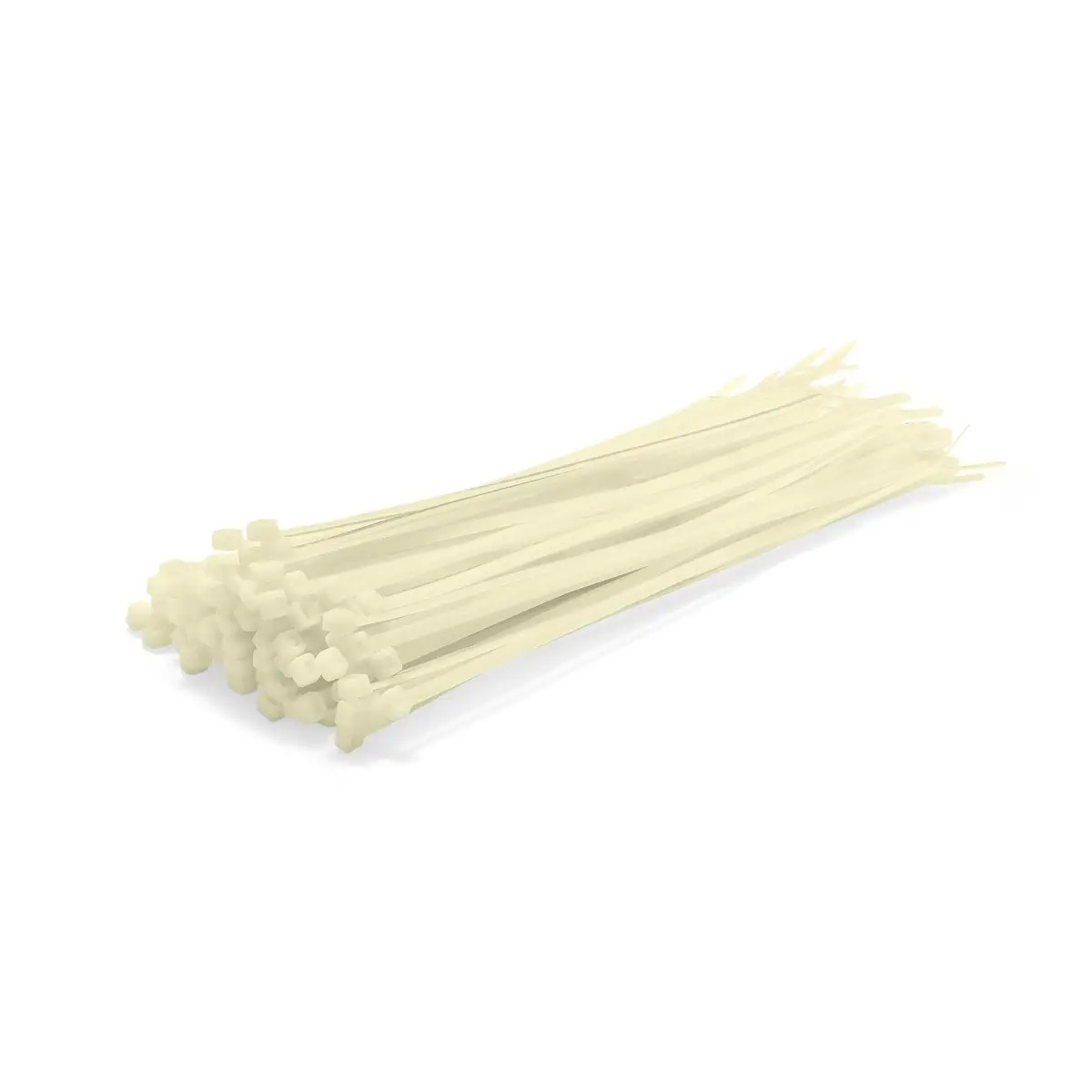 370 x 7.6mm Natural Heat Stabilised Cable Ties - Pack of 100 | C37076HS