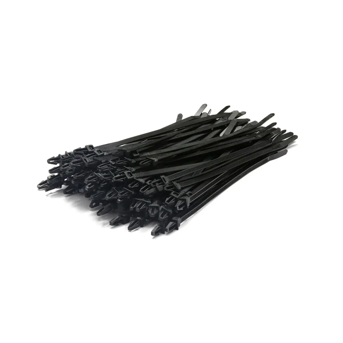 200 x 4.8mm Black Push Mount Cable Ties - Pack of 100 | C20046PMMB