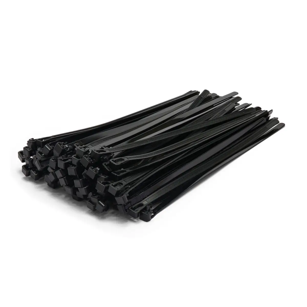 450 x 9.0mm Black Extended Tooth Releasable Cable Ties - Pack of 100 | C45090BREL