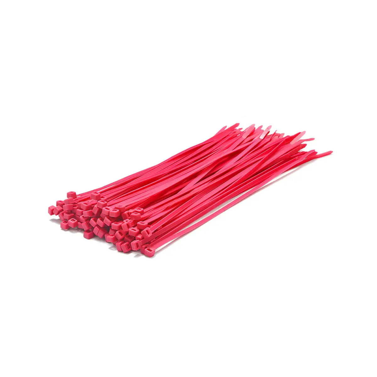 370 x 7.6mm Fluorescent Pink Cable Ties - Pack of 100 | C37076PINKFL