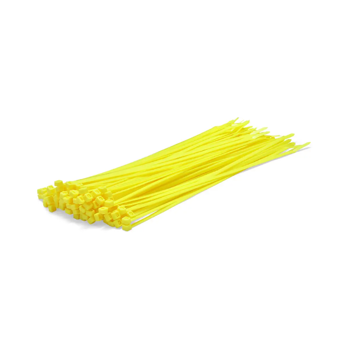 370 x 7.6mm Fluorescent Yellow Cable Ties - Pack of 100 | C37076YELLOWFL