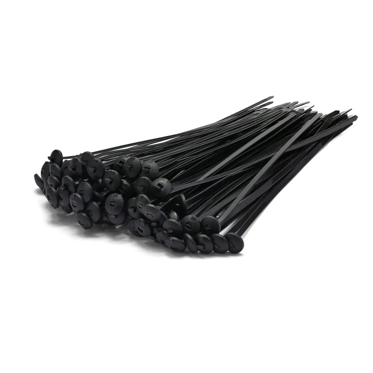 370 x 7.6mm Black Chassis Cable Ties - Pack of 100 | C37076CT