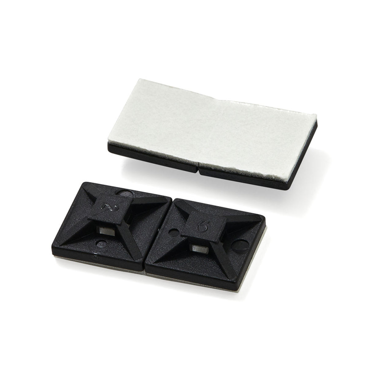 40 x 40mm Black Adhesive Cable Tie Bases to Suit Cable Ties up to 9.0mm Width... | CB40BL