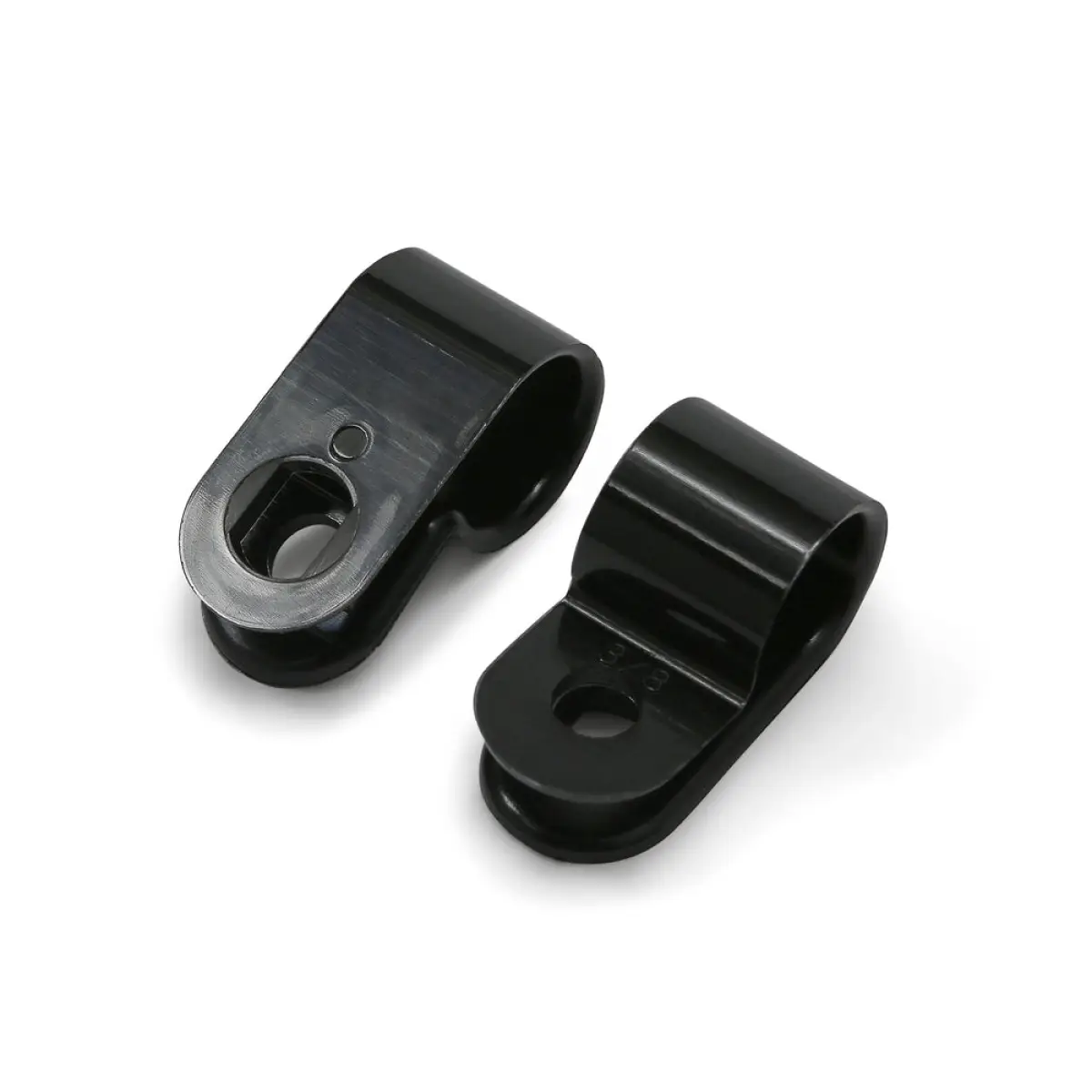 Black Nylon P-Clips to Suit Bundles up to 28mm (1.1/8)" - Pack of 100 | CPC6B