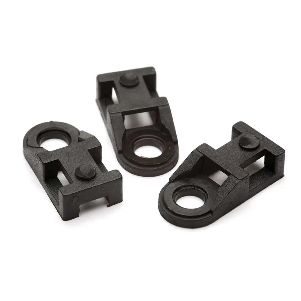 Black Cable Tie Eyelets to Suit Cable Ties up to 4.8mm Width - Pack of 100 | CSM1BL
