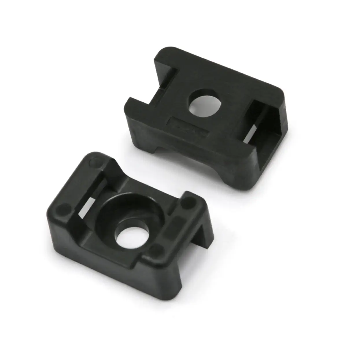 Black Cable Tie Saddle Mounts to Suit Cable Ties up to 13mm Width - Pack of 100 | CSM4BL