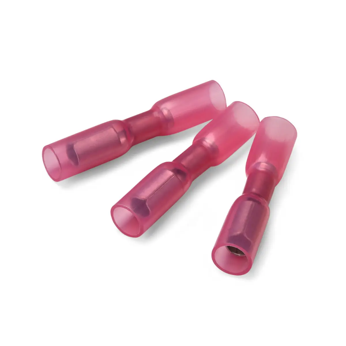 4mm Red Heatshrink Female Bullet Terminal - Pack of 100 | T1FB4HS