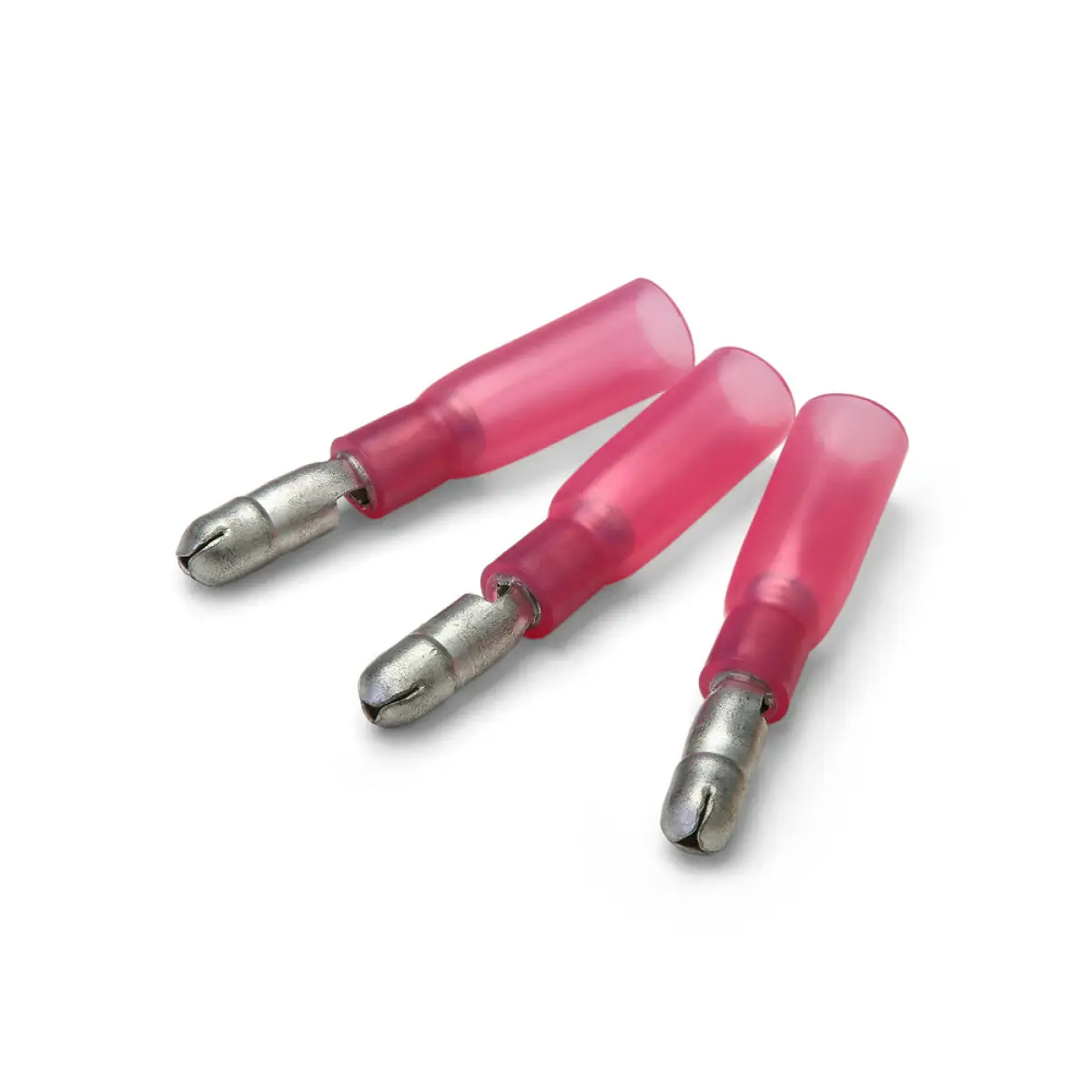 4mm Red Heatshrink Male Bullet Terminal - Pack of 100 | T1MB4HS