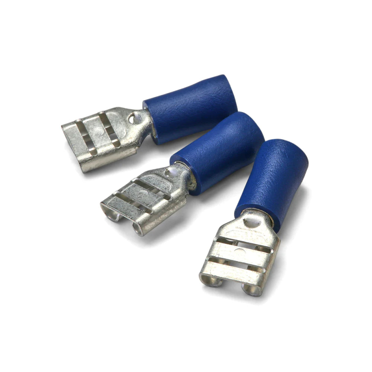 6.3 x 0.8 Blue Female Push-On Terminal - Pack of 100 | T2POF63508