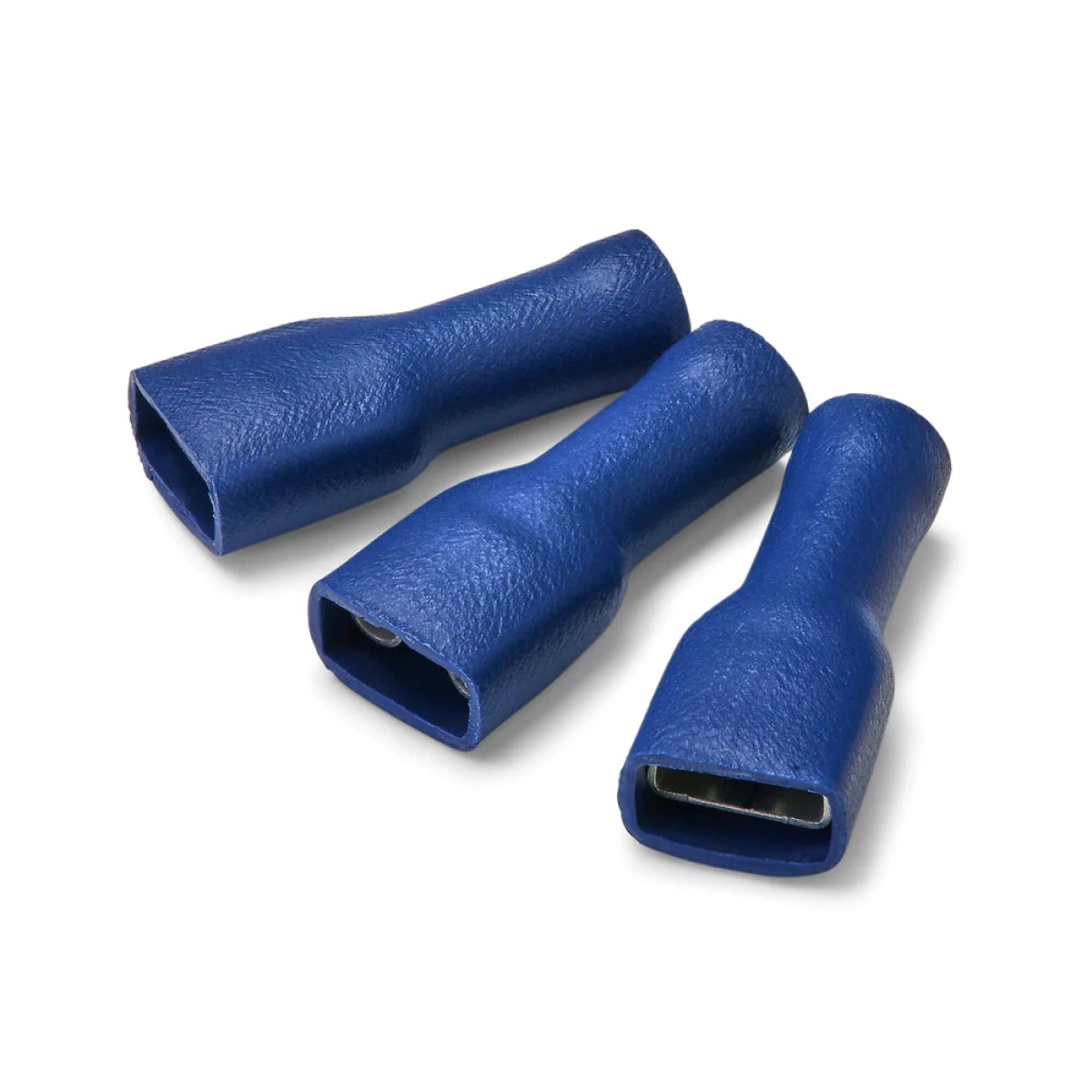 6.3 x 0.8mm Blue Fully Insulated Female Push-On Terminal - Pack of 100 | T2POFTI63508