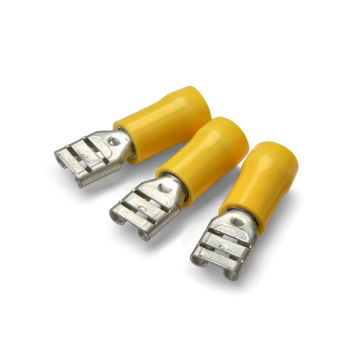 9.5mm Yellow Female Push-On Terminal - Pack of 100 | T3POF95
