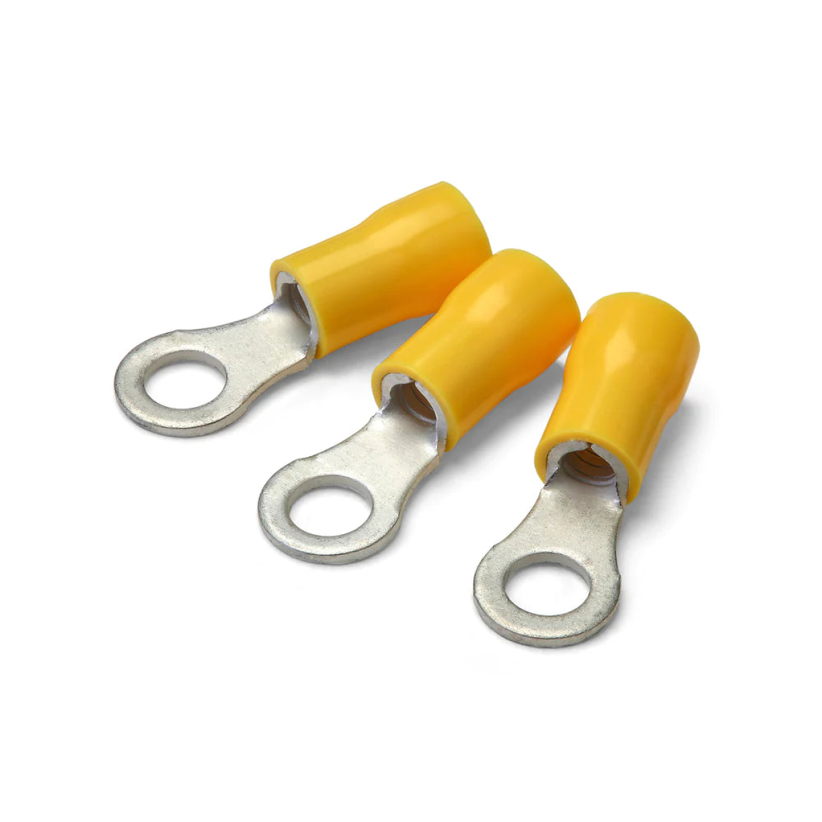 8mm Yellow Ring Terminal - Pack of 100 | T3R8