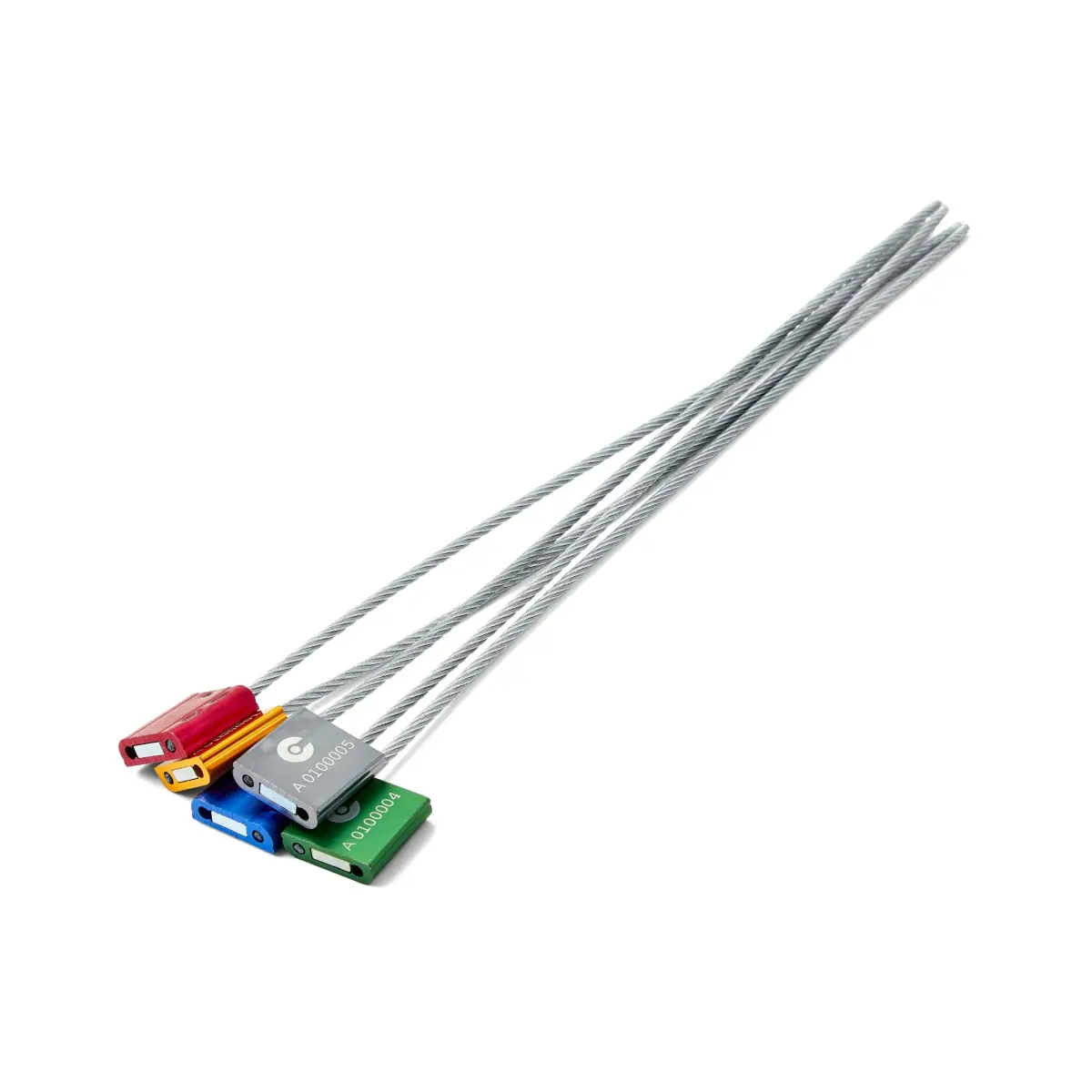 Yellow Aluminium Cable Seal with 3.5 x 300mm Cable - Box of 500 | CS35300YELLOW